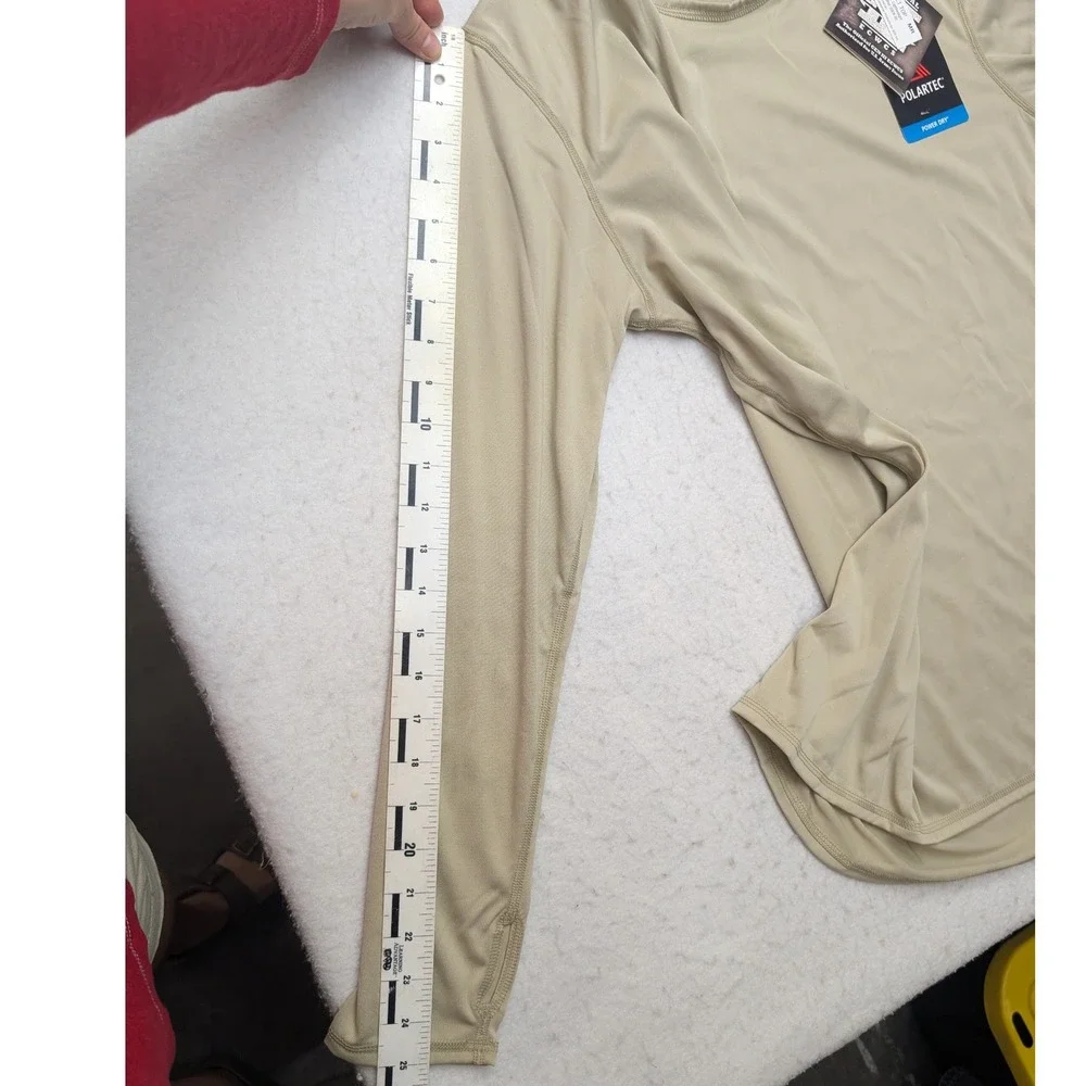 NWT ADS US Army ECWCS Gen III Level 1 Undershirt Men Medium Regular Tan Polartec